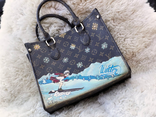 Vintage Ski Girl on Louis V