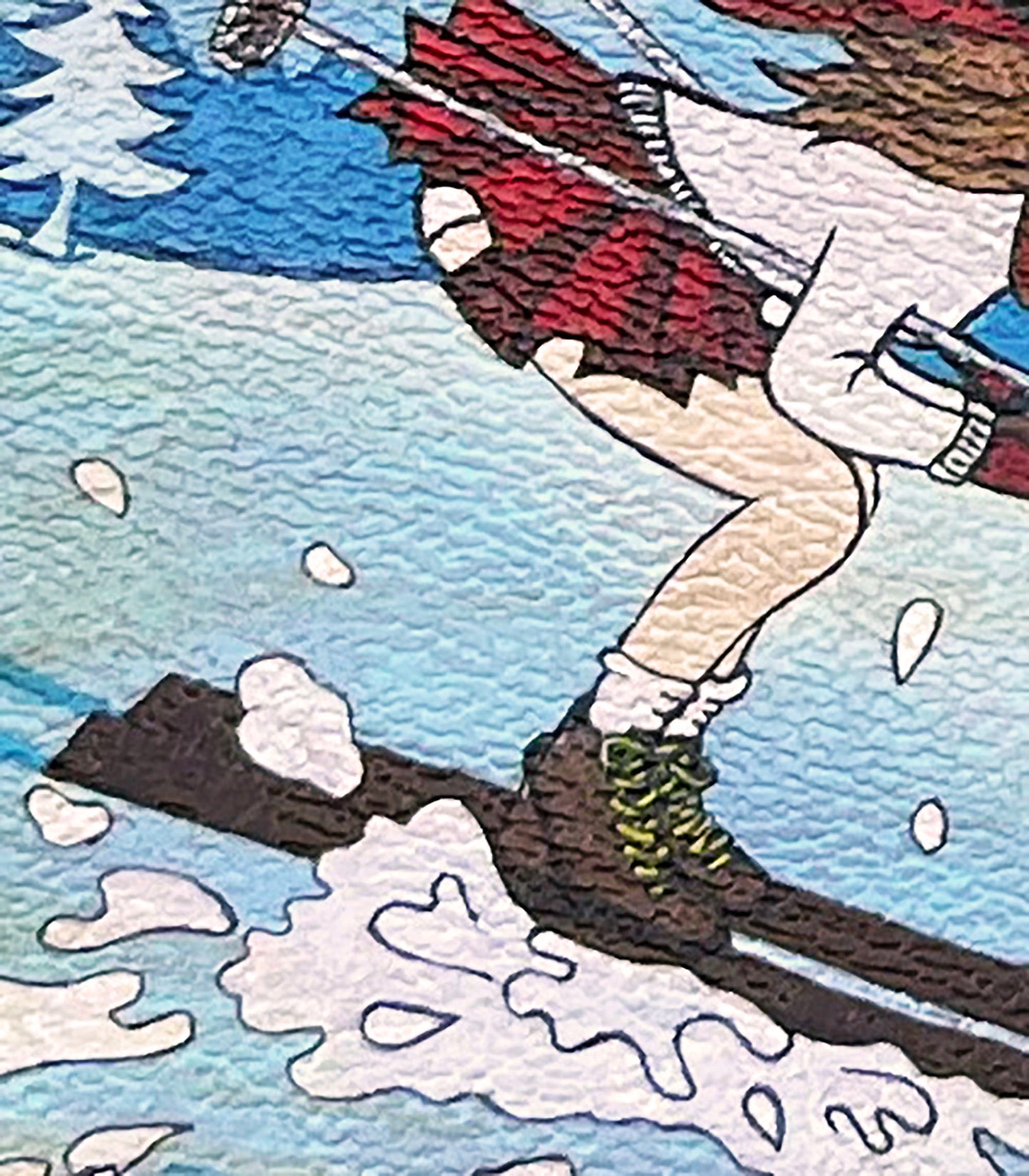 Vintage Ski Girl on Louis V